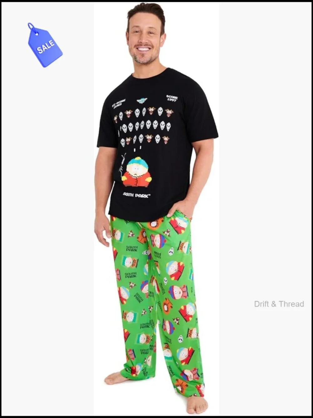 South Park Men's Cotton Sleep Set - Tee & Pants